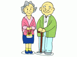 elderly couple