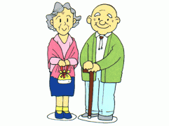 elderly couple